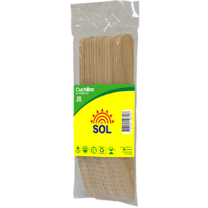 Cuchillos De Madera - El Sol - x20 Unidades