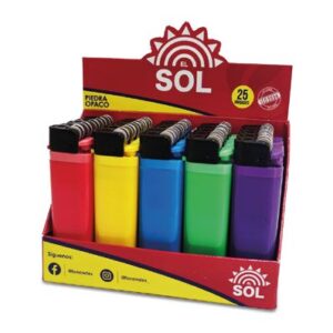 Encendedor Fragata a Gas - El Sol - x25 Unidades - Linterna